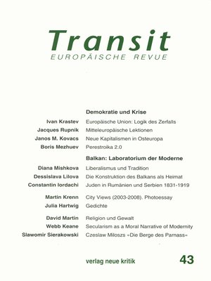 cover image of Transit 43. Europäische Revue